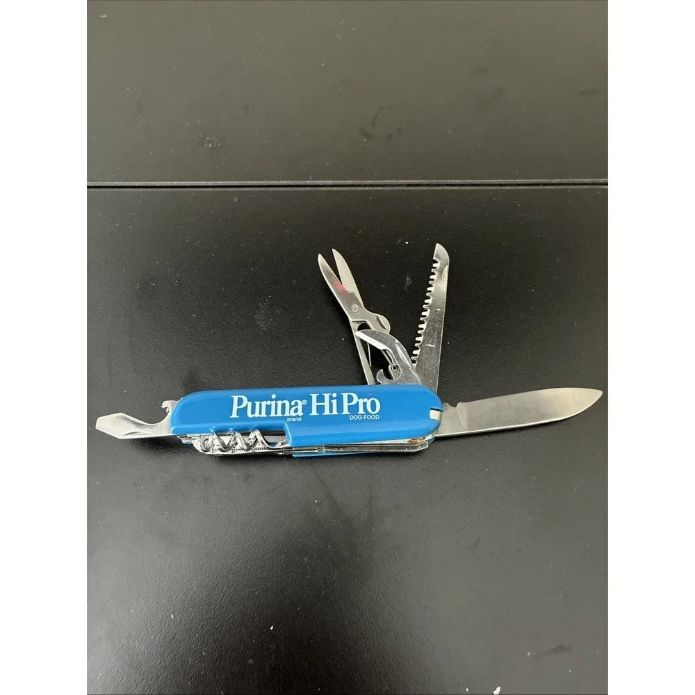 Vintage Knife Purina Hi Pro Multi Tool Dog Food Advertising w/ Box